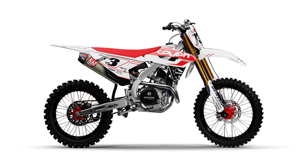Honda ICON WHITE/RED Graphics Kit