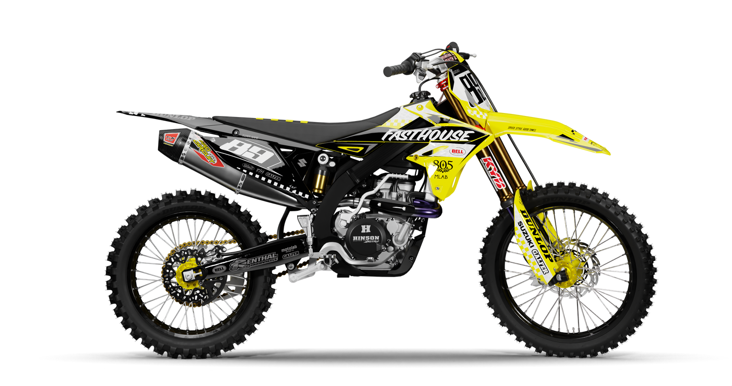 Suzuki SPEED YELLOW/BLACK Graphics Kit