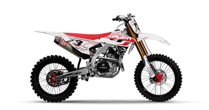 Honda ICON WHITE/RED Graphics Kit