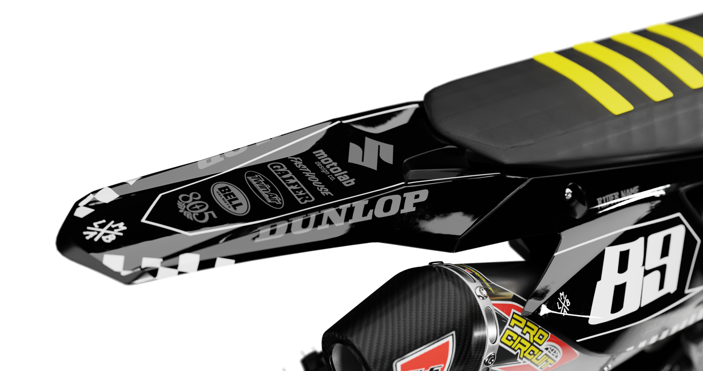 Suzuki SPEED YELLOW/BLACK Graphics Kit