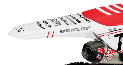 Honda ICON WHITE/RED Graphics Kit