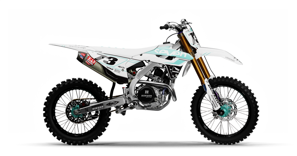 Honda ICON WHITE/TEAL Graphics Kit