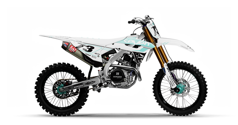 Honda ICON WHITE/TEAL Graphics Kit