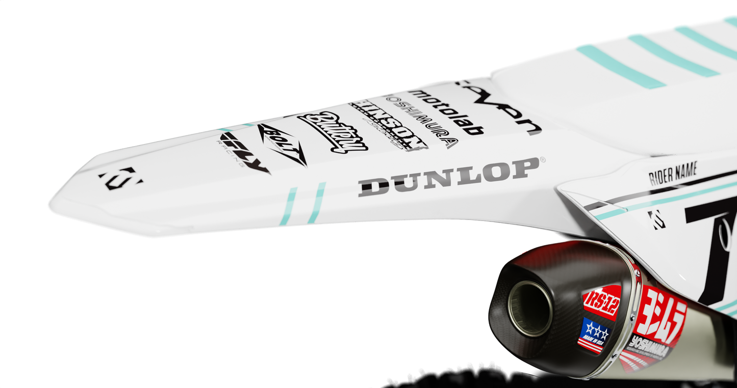 Honda ICON WHITE/TEAL Graphics Kit