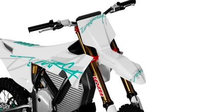 Stark Varg SIGNATURE WHITE/TEAL Graphics Kit