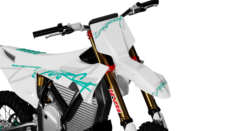 Stark Varg SIGNATURE WHITE/TEAL Graphics Kit