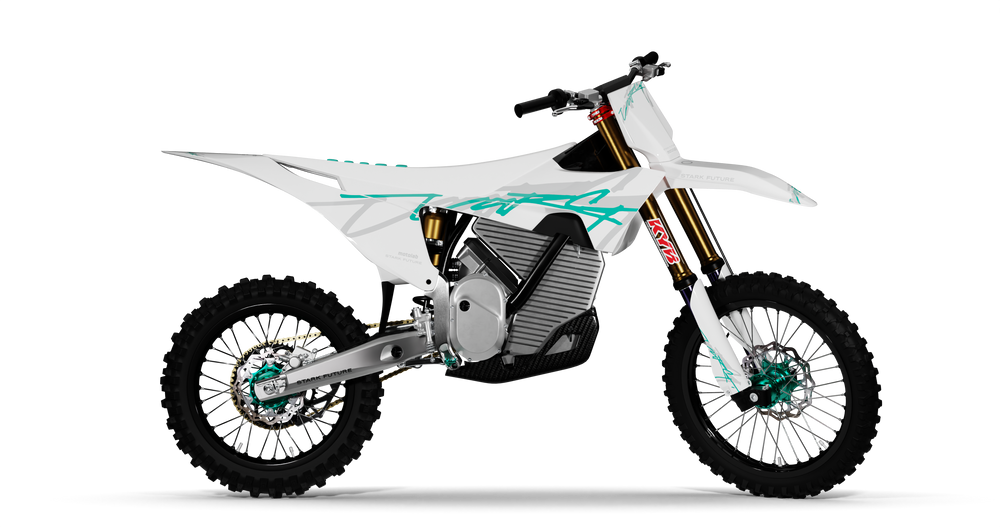 Stark Varg SIGNATURE WHITE/TEAL Graphics Kit