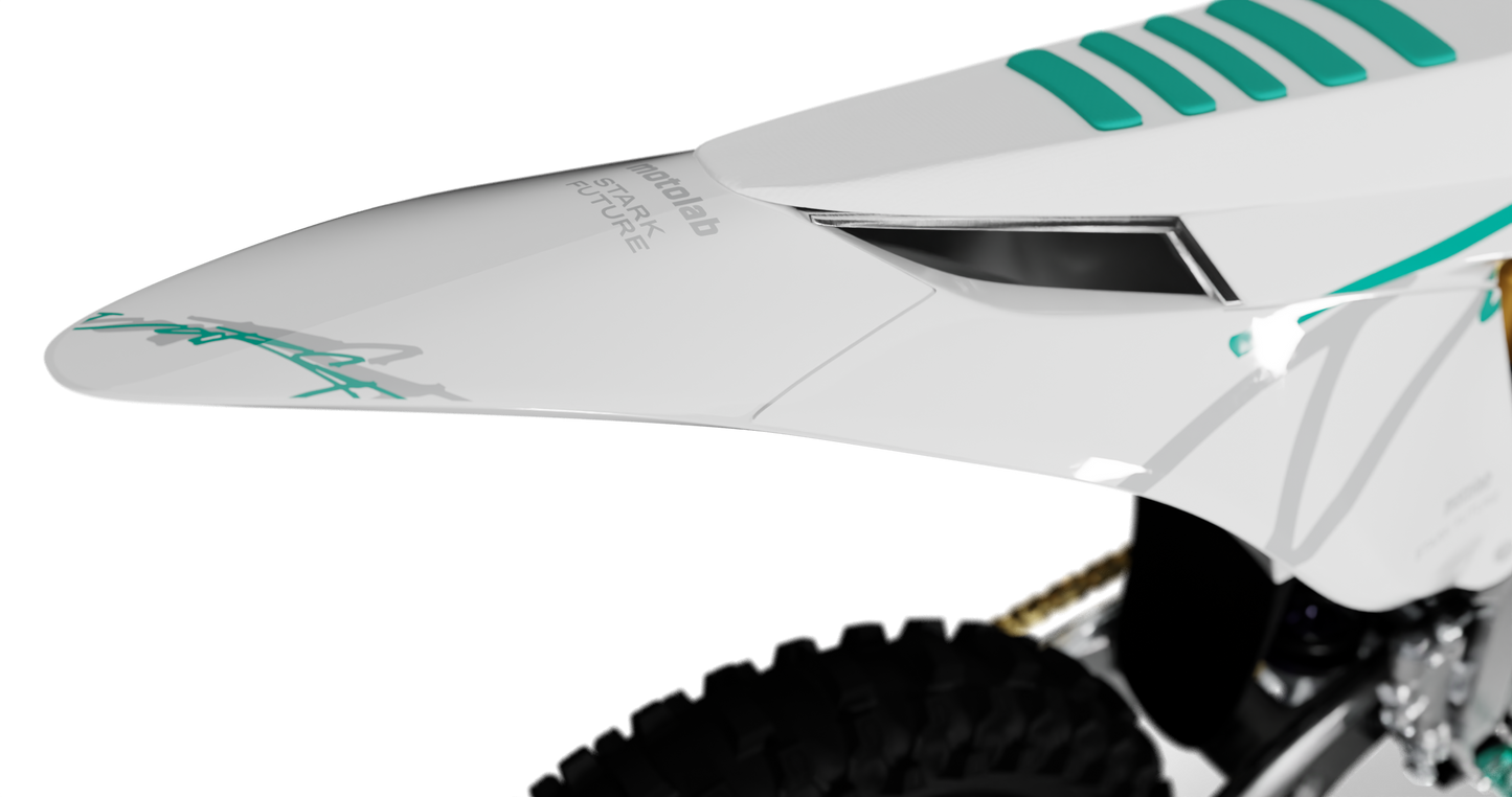 Stark Varg SIGNATURE WHITE/TEAL Graphics Kit