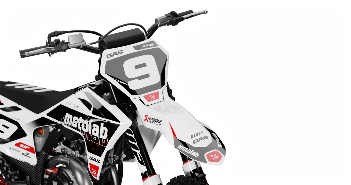 GasGas LAYER WHITE Graphics Kit