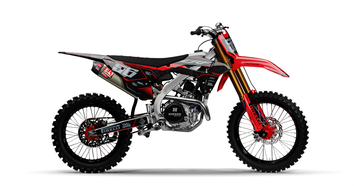 Honda SHADOW BLACK/RED Graphics Kit