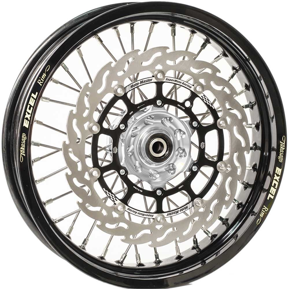 MOTOMASTER KTM / HUSABERG SUPERMOTO FLAME FLOATING RACING DISC -320MM