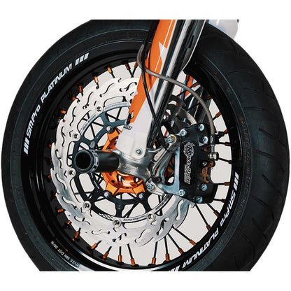 MOTOMASTER KTM / HUSABERG SUPERMOTO FLAME FLOATING RACING DISC -320MM