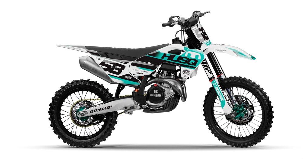 Husqvarna STREAK BLACK/TEAL Graphics Kit
