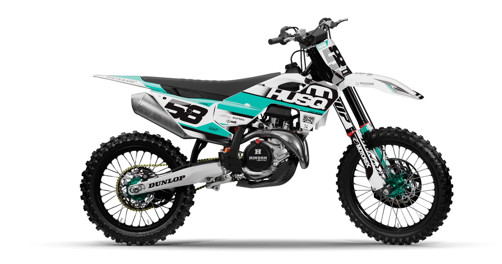 Husqvarna STREAK TEAL/BLACK Graphics Kit