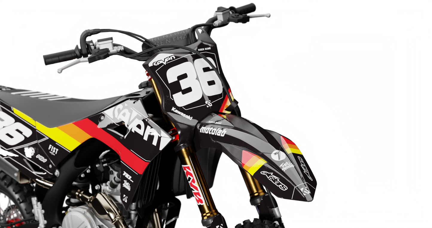 Kawasaki SYNC BLACK Graphics Kit