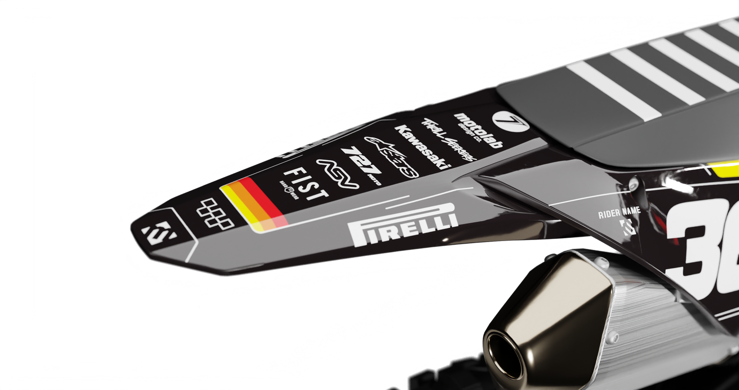 Kawasaki SYNC BLACK Graphics Kit