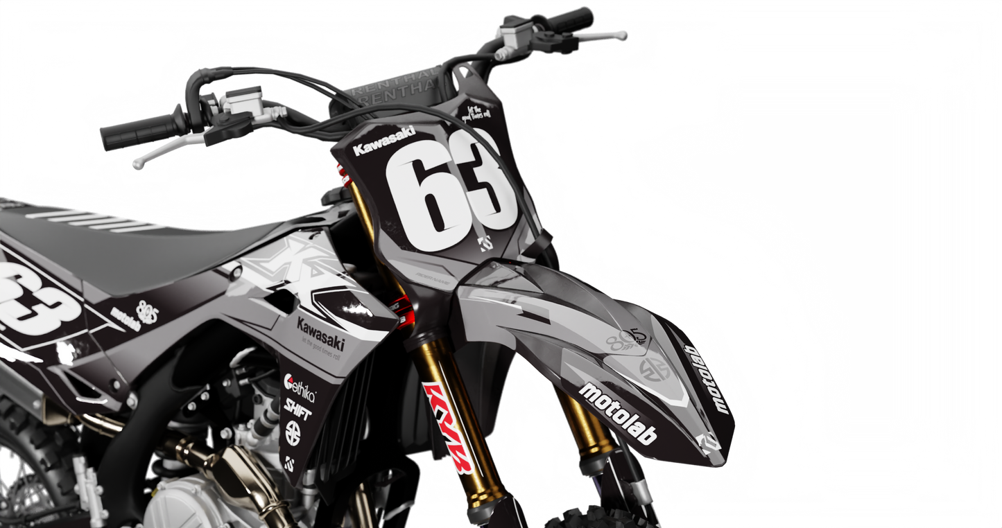 Kawasaki FADE BLACK Graphics Kit