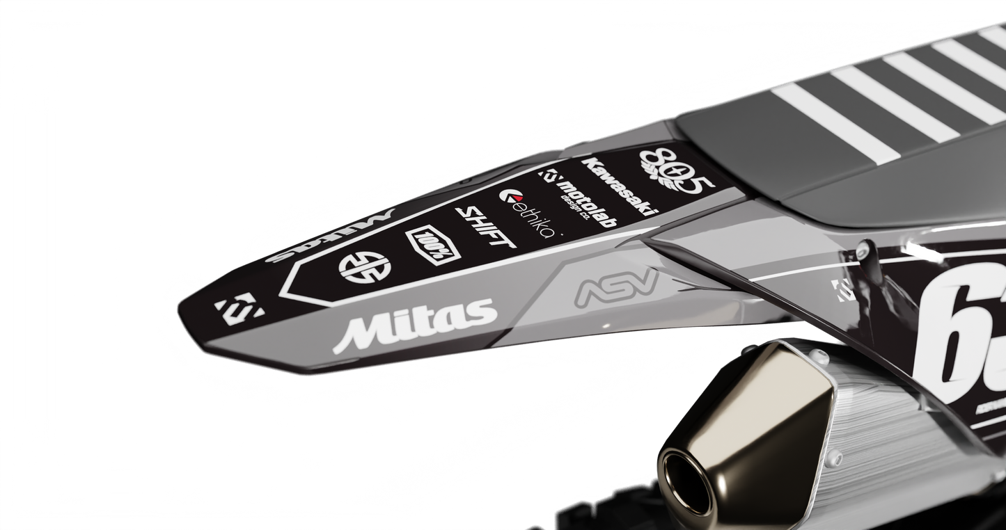 Kawasaki FADE BLACK Graphics Kit