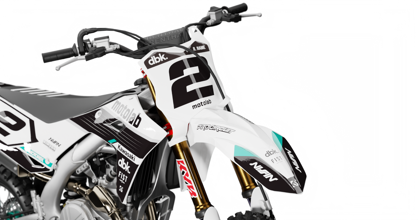 Kawasaki RULE WHITE Graphics Kit
