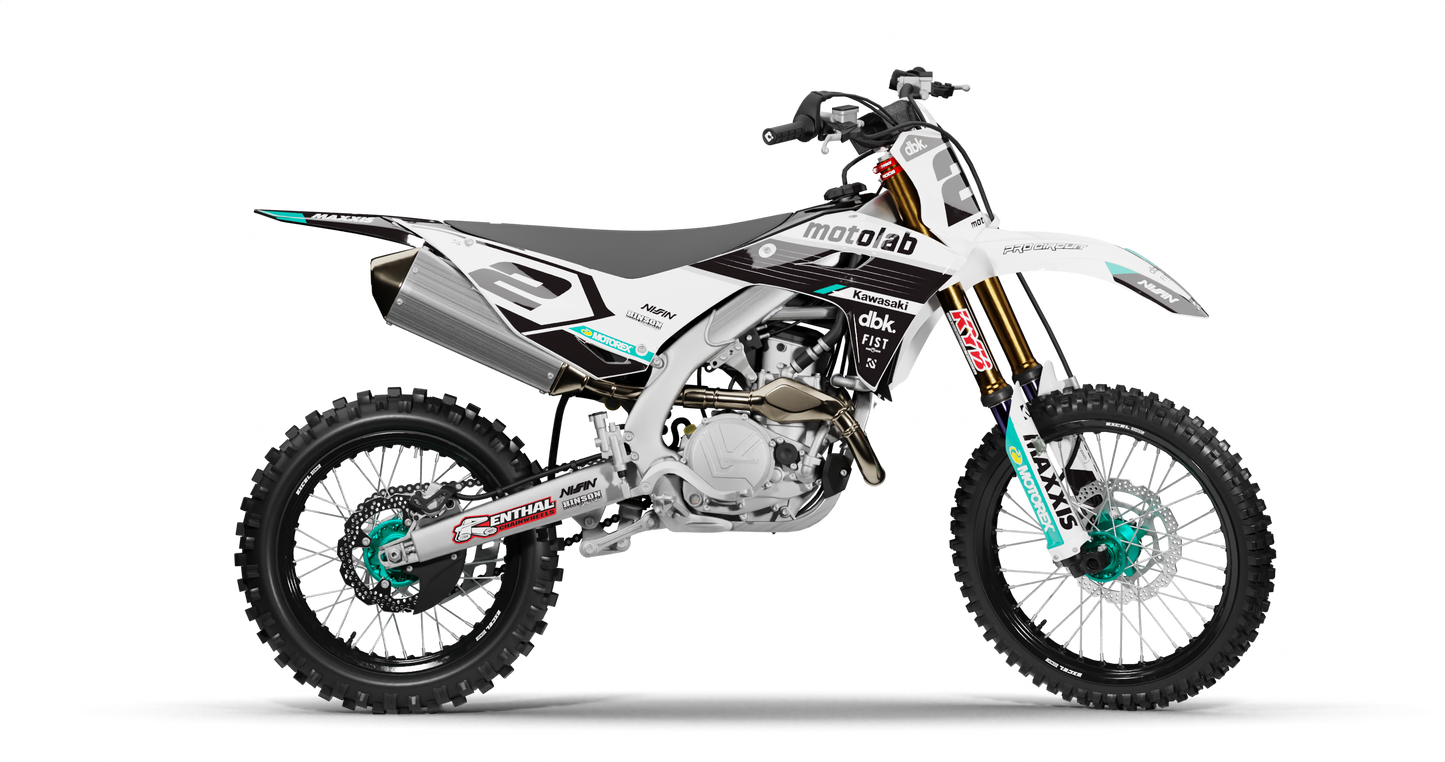 Kawasaki RULE WHITE Graphics Kit