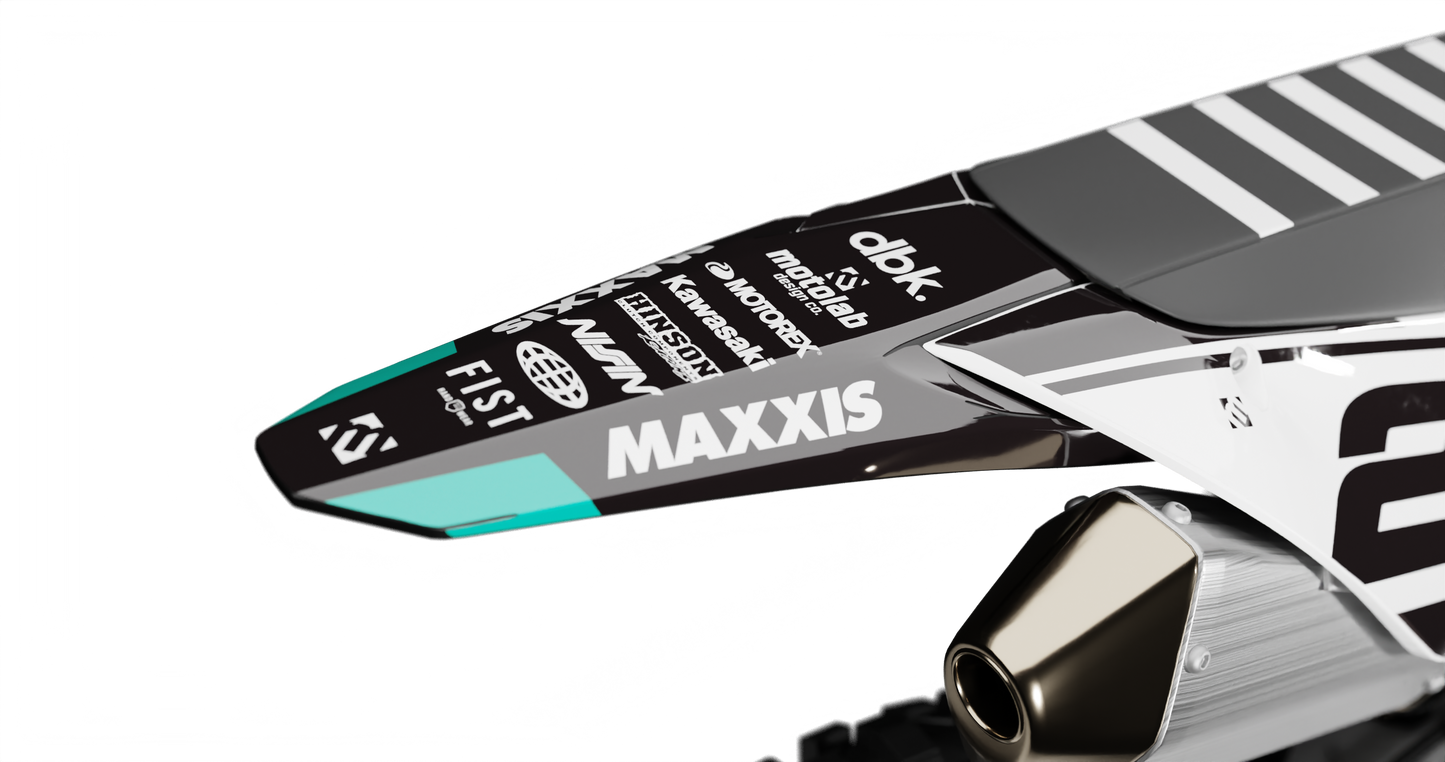 Kawasaki RULE WHITE Graphics Kit