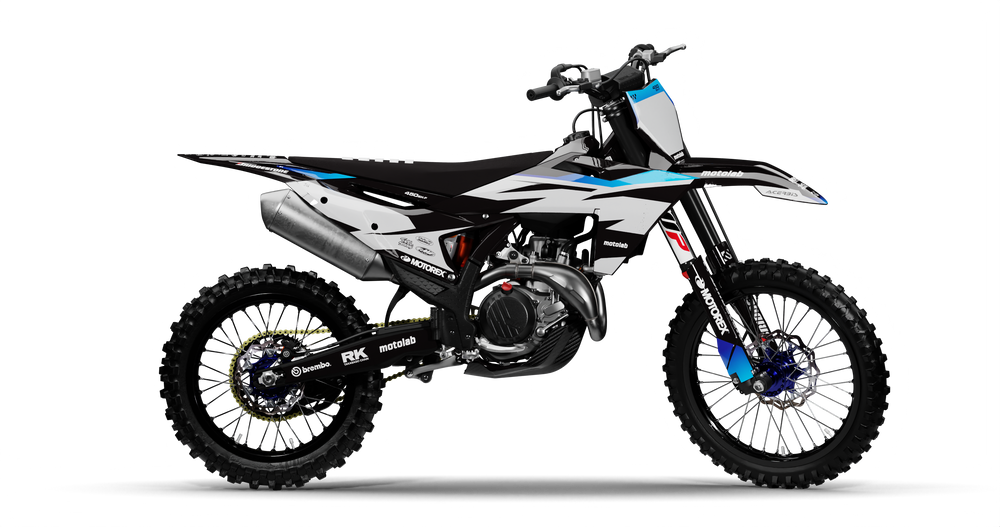 KTM STEEZE BLACK/BLUE Graphics Kit